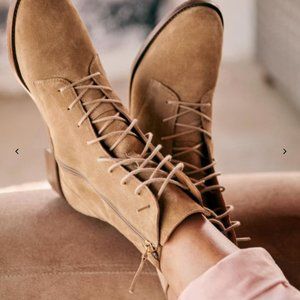 Sezan Paris Womens Lace Up Boots - Low Tom Boots - 39